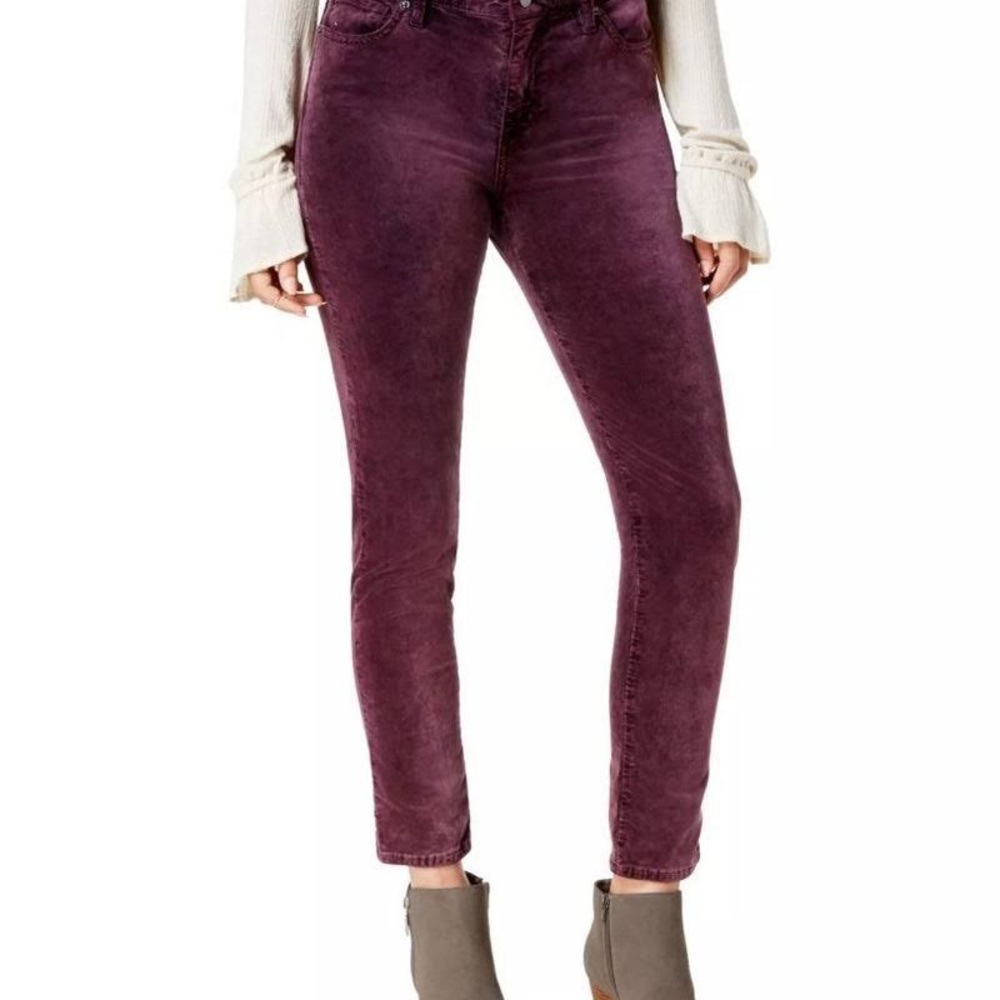 Lucky Brand Brooke Skinny Jeans in Maroon